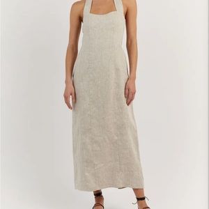Dissh Linen Willow Long Dress NWT